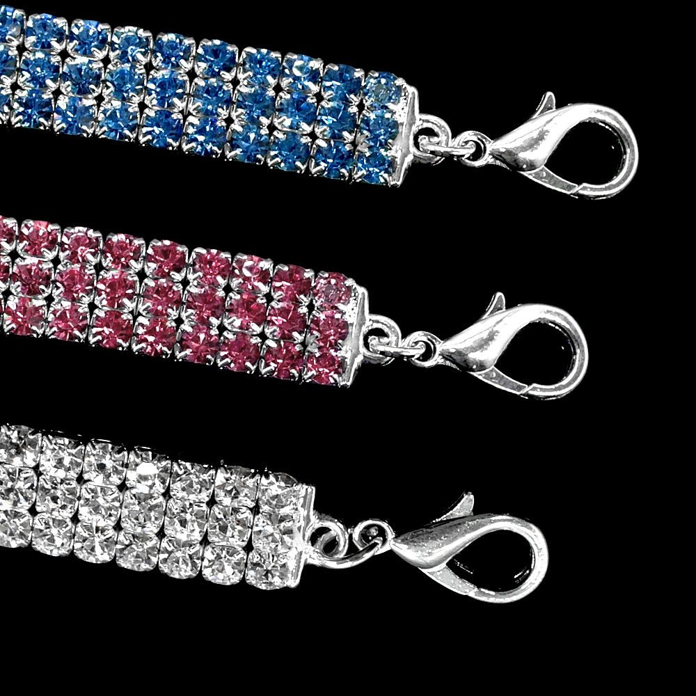Bling Rhinestone Dog Collar Crystal Puppy Chihuahua Pet Dog Collars Leash For Small Medium Dogs Cats - silverfoxgoods